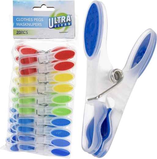 Pinces à linge en plastique 20 pcs