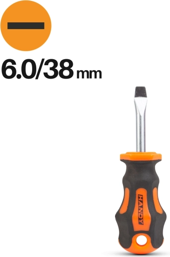 Tournevis plat 6,0 × 38 mm