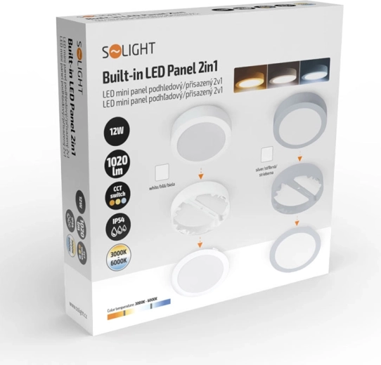 Couleur de lumière réglable (3CCT) avec un seul interrupteur