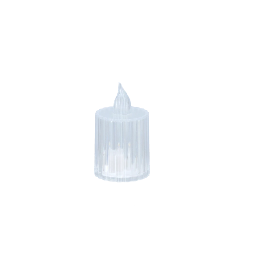Bougie LED chauffe-plat transparente 3,5 × 6,5 cm