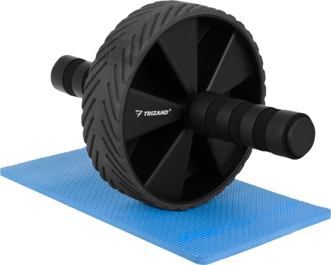 Roue abdominale de musculation TRIZAND avec tapis pour les genoux