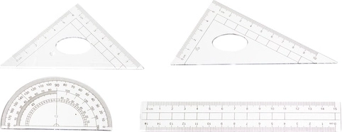Graduation lisible et outils de tracé transparents