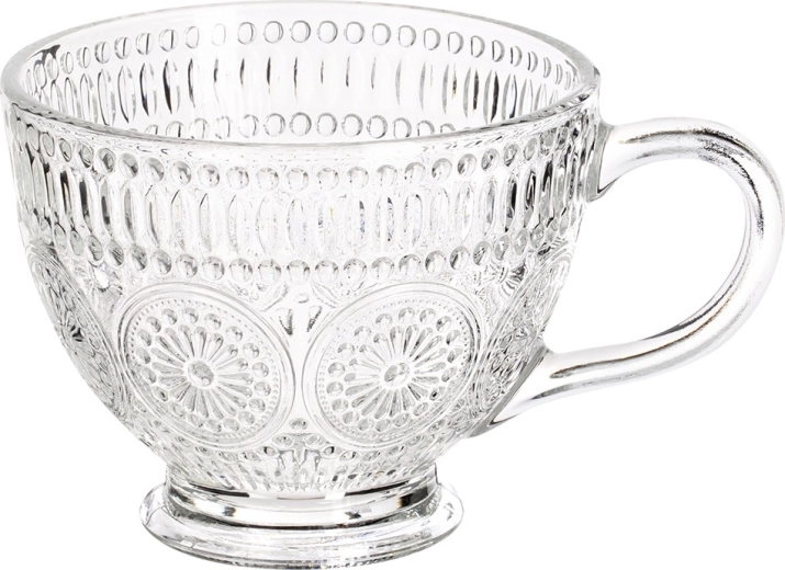 Design en relief stylé et verre transparent