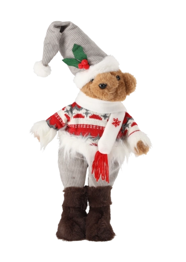 Tenue hivernale détaillée et finition moelleuse