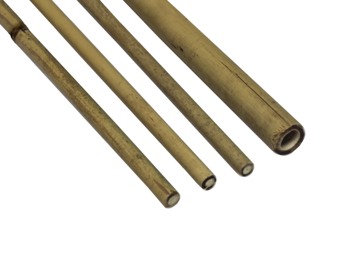 Tuteurs en bambou 150 cm, diamètre 20–22 mm (lot de 25 pièces)