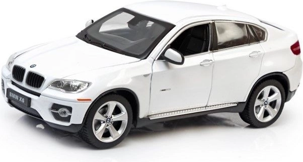Modèle réduit de voiture BMW X6 Rastar à l'échelle 1:24 – Blanc
