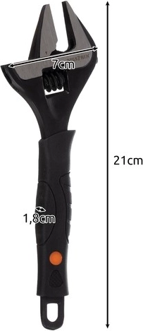 Réglage précis à vis sans fin 0–35 mm avec échelle