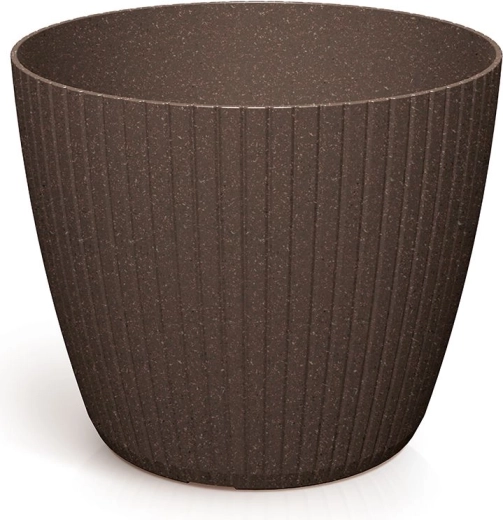 Pot de fleurs Lamia Eco Wood 38,5 cm couleur café