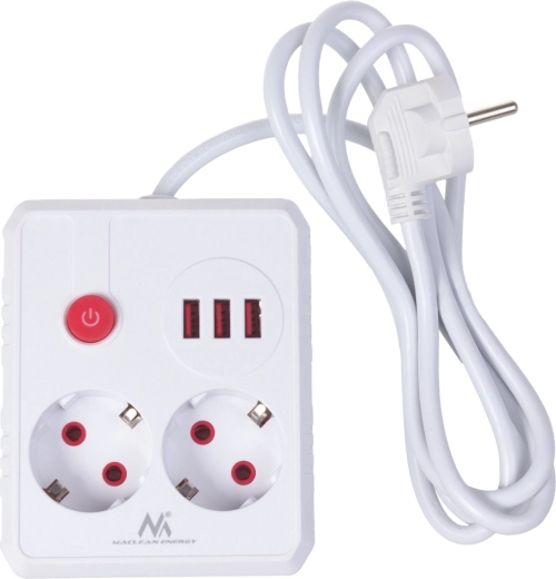 Deux prises et trois USB en un seul appareil