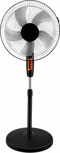 Ventilateur sur pied de sol à 5 pales, silencieux et puissant, avec oscillation
