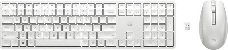 Clavier et souris sans fil HP 650 blanc
