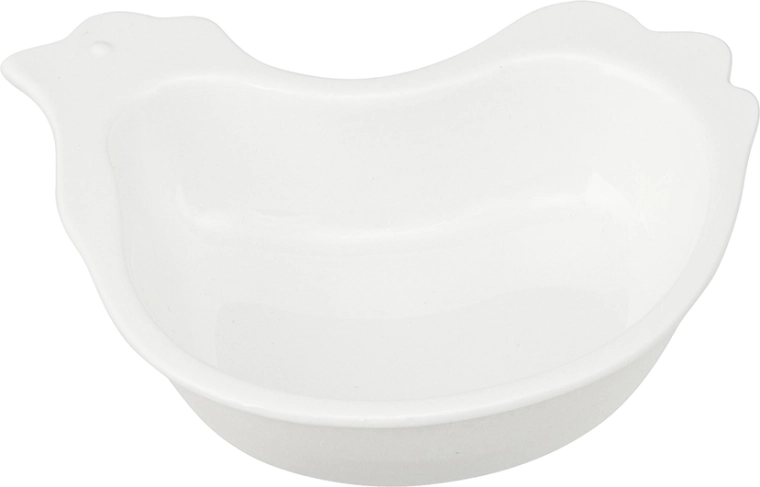 Adorable motif de poule pour un service élégant