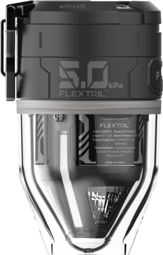 Flextail Max Pump 3 pompe électrique portable avec lampe, noire