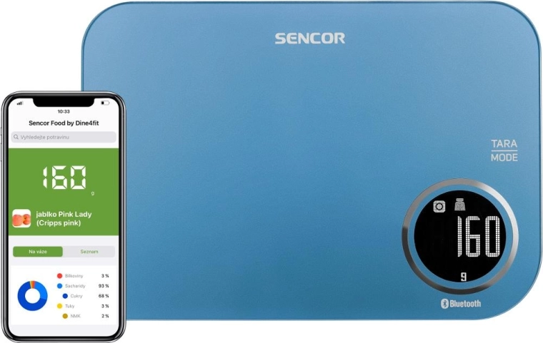 Balance de cuisine intelligente Sencor avec Bluetooth
