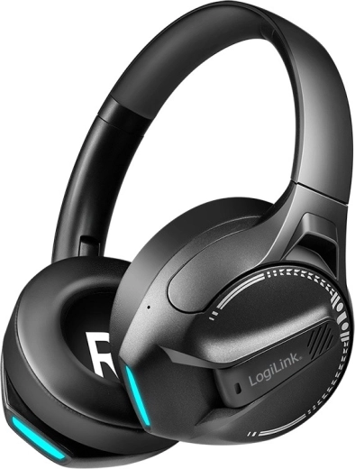 Casque de jeu sans fil avec micro LOGILINK BT0070, noir