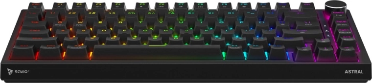 Rétroéclairage RVB programmable et disposition compacte à 82 touches