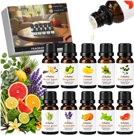 Set d’huiles parfumées RUHHY 10 × 15 ml - 10 pièces