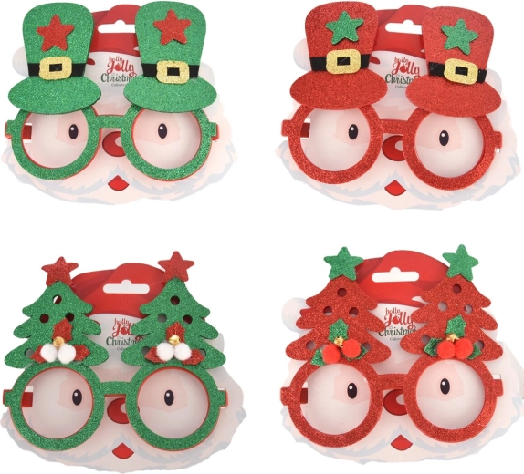 Lunettes de fête de Noël en plastique – 4 variantes