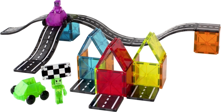 Construisez des rampes et des pistes au motif routier