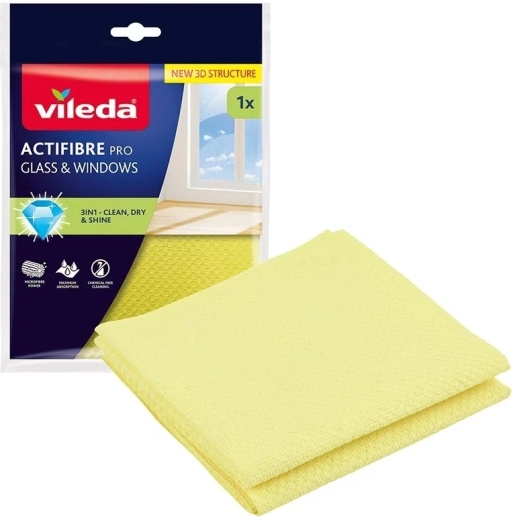 Vileda Actifibre Pro chiffon pour verre et fenêtres - 1 pièce