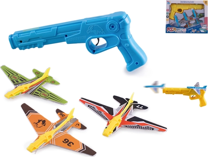 Pistolet lance-avions en mousse – ensemble ludique pour enfants