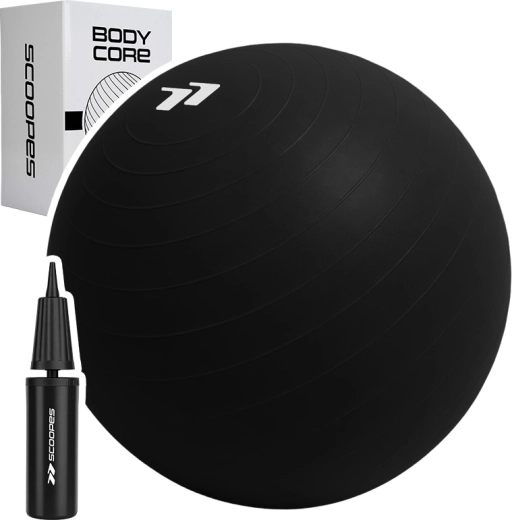 Ballon de gymnastique BodyCore 85 cm noir