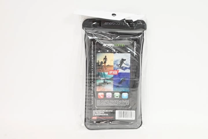 Étui étanche pour téléphone avec fenêtre transparente et cordon