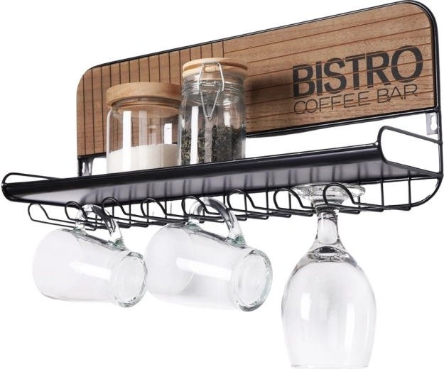 Support mural pour verres et mugs Bistro