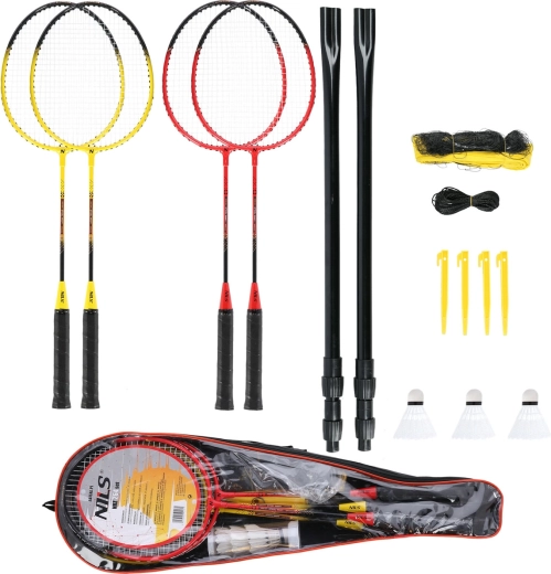 Set de badminton NILS NRZ264 pour 4 joueurs avec filet