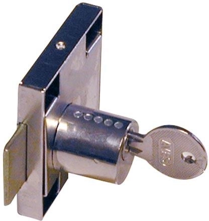 Serrure de tiroir AVES 118 nickel