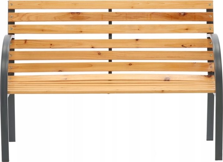 Banc de jardin Garden Line 120 cm en bois avec structure en acier
