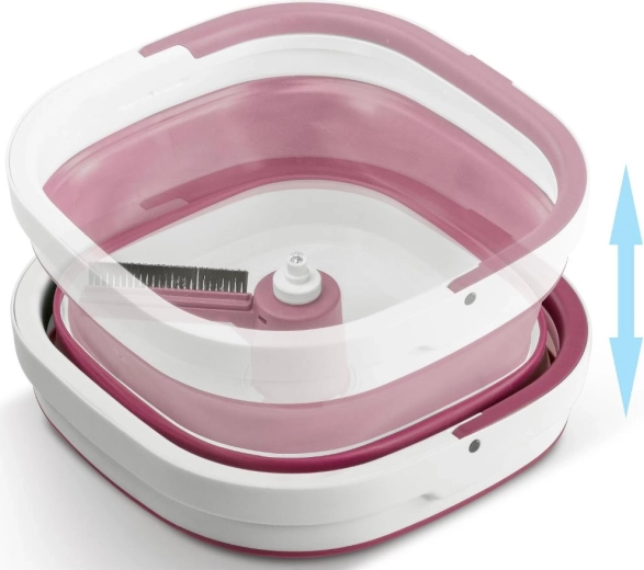 Seau pliable pour un rangement peu encombrant