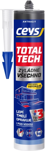 Colle et mastic universels Ceys Total Tech anthracite 290 ml