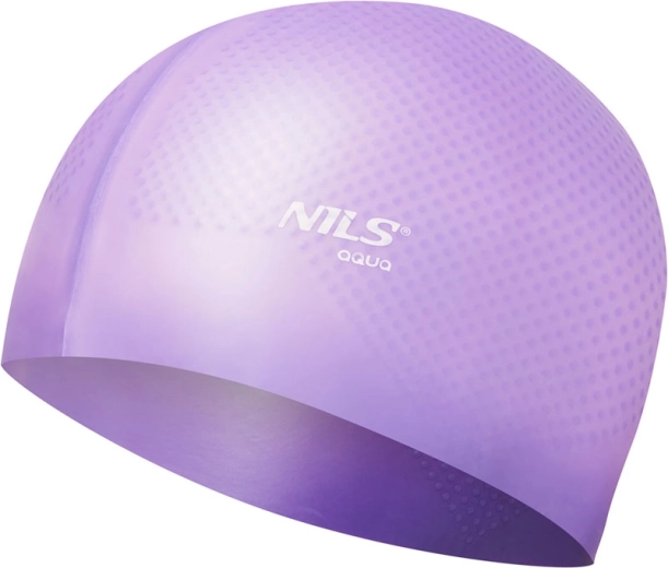 Bonnette de bain en silicone NILS Aqua NQC Dots violette