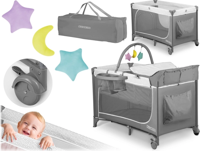 Table à langer, jouets et organiseur inclus