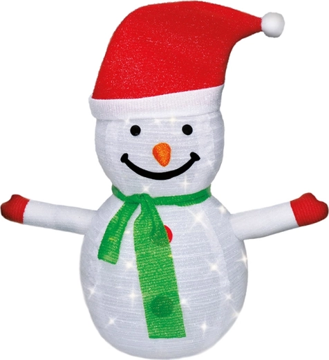 Solight bonhomme de neige LED lumineux d’extérieur 70 cm