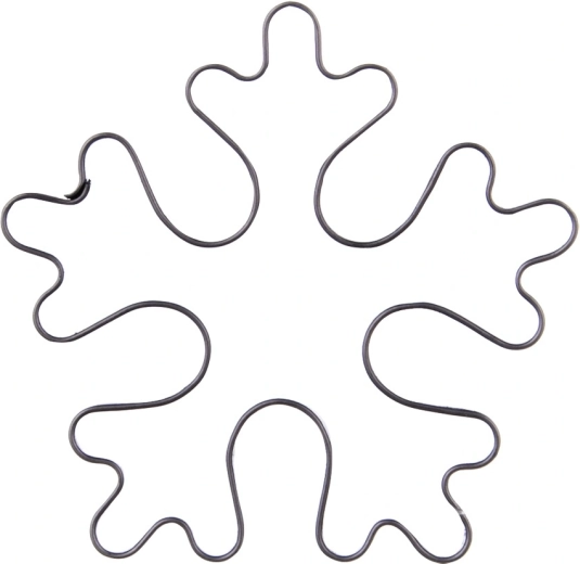 Emporte-pièce Orion pour biscuits, flocon de neige, 6 cm