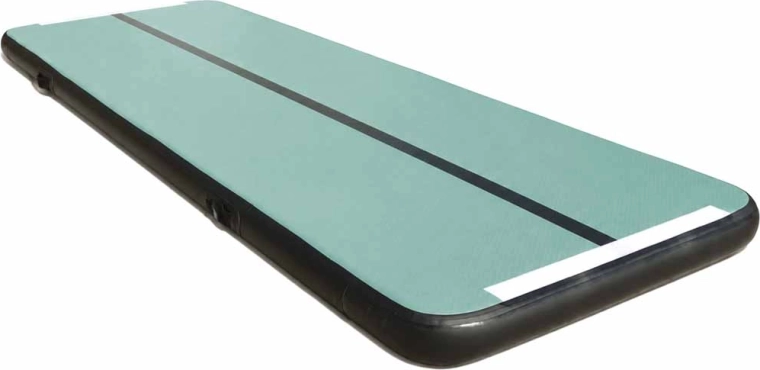 Tapis de gymnastique gonflable Air Track avec pompe, vert