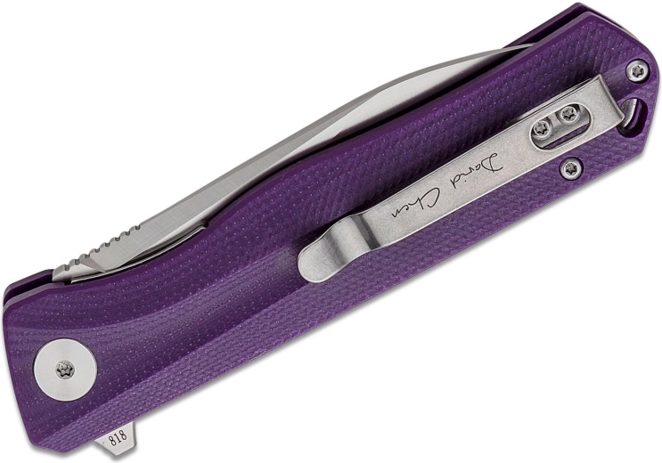 Poignée ergonomique G10 violette avec clip