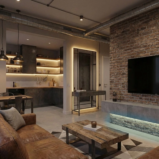 Éclairage d’ambiance pour le salon et le mobilier