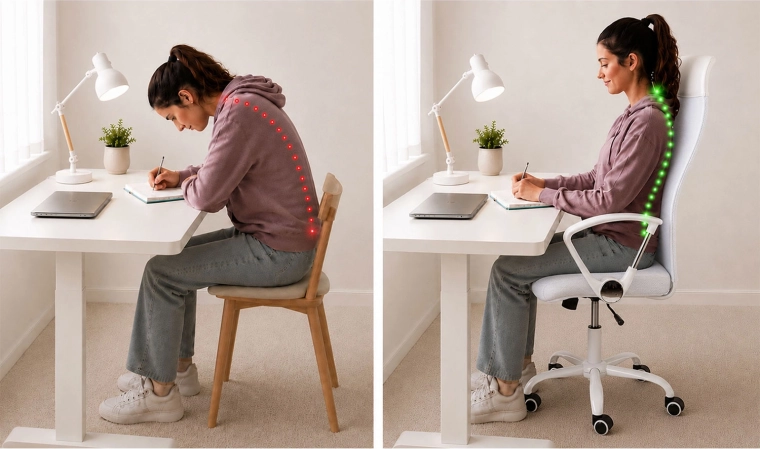 Soutien ergonomique et meilleure posture