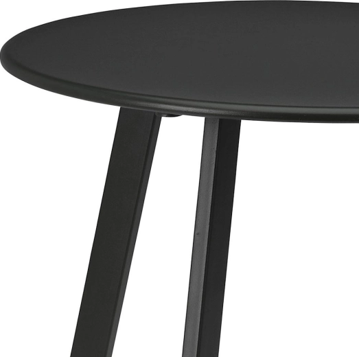 Look minimaliste en noir mat