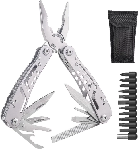 Multitool 24 en 1 RENEW FORCE avec embouts, adaptateur et étui