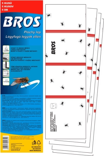 Bros piège plat collant pour mouches 5 pcs