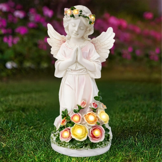 Éclairage LED solaire à teinte chaude