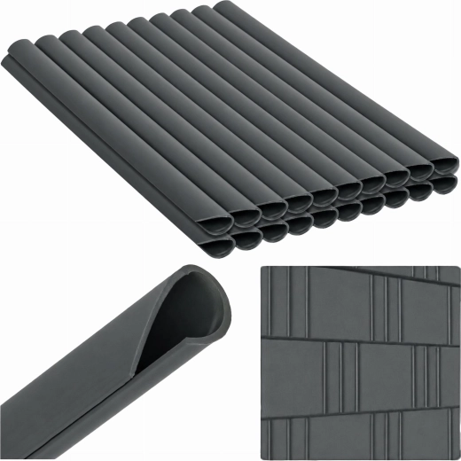 Clips pour ruban de clôture, anthracite, 19 cm, 20 pièces
