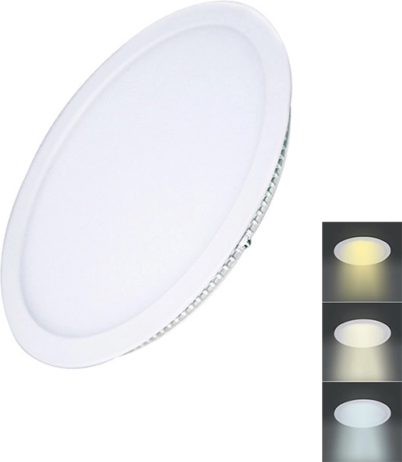 Mini panneau LED Solight rond pour plafond suspendu CCT 12 W