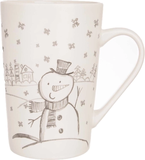 Tasse en porcelaine bonhomme de neige 470 ml
