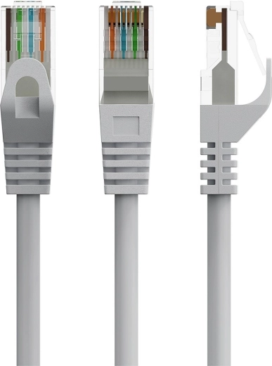 Câble patch Cat 6 UTP 0,25 m gris