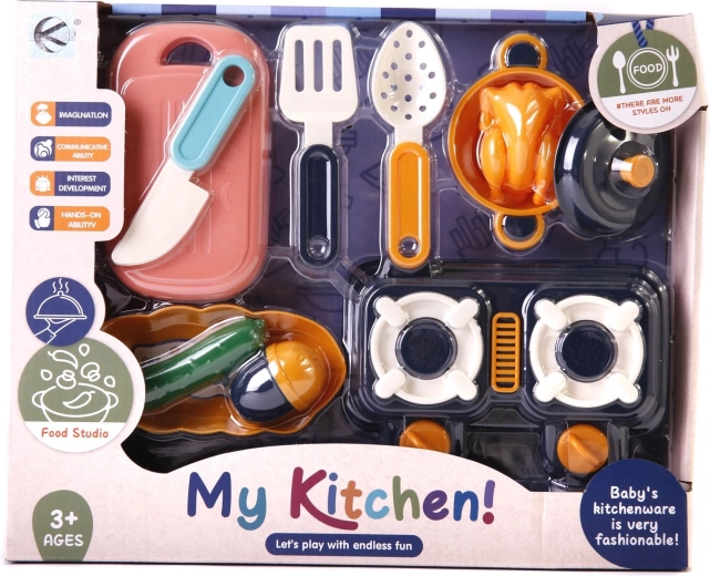 Set de cuisine avec accessoires (10 pièces) - 1 pièce